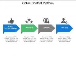 Online content platform ppt powerpoint presentation file diagrams cpb