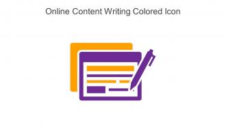 Online Content Writing Colored Icon In Powerpoint Pptx Png And Editable Eps Format
