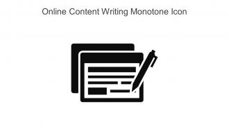 Online Content Writing Monotone Icon In Powerpoint Pptx Png And Editable Eps Format
