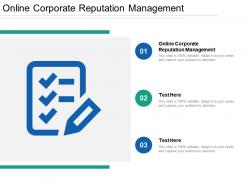 Online corporate reputation management ppt powerpoint presentation file guidelines cpb