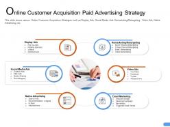 Online customer acquisition paid advertising strategy series ppt powerpoint good