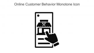 Online Customer Behavior Monotone Icon In Powerpoint Pptx Png And Editable Eps Format