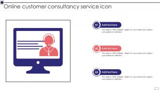 Online Customer Consultancy Service Icon