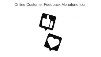 Online Customer Feedback Monotone Icon In Powerpoint Pptx Png And Editable Eps Format