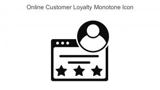 Online Customer Loyalty Monotone Icon In Powerpoint Pptx Png And Editable Eps Format