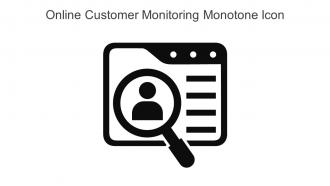 Online Customer Monitoring Monotone Icon In Powerpoint Pptx Png And Editable Eps Format