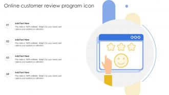 Online Customer Review Program Icon