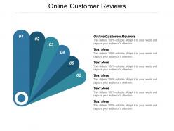 Online customer reviews ppt powerpoint presentation gallery smartart cpb