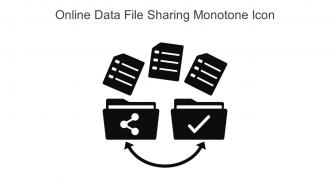 Online Data File Sharing Monotone Icon In Powerpoint Pptx Png And Editable Eps Format