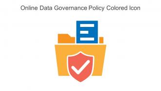 Online Data Governance Policy Colored Icon In Powerpoint Pptx Png And Editable Eps Format