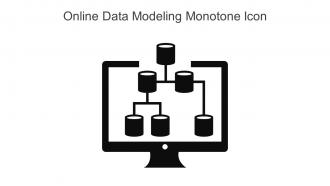 Online Data Modeling Monotone Icon In Powerpoint Pptx Png And Editable Eps Format