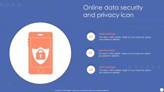Online Data Security And Privacy Icon
