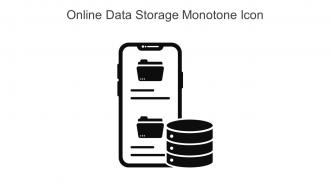Online Data Storage Monotone Icon In Powerpoint Pptx Png And Editable Eps Format