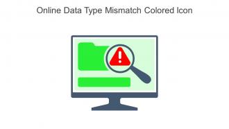 Online Data Type Mismatch Colored Icon In Powerpoint Pptx Png And Editable Eps Format