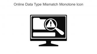 Online Data Type Mismatch Monotone Icon In Powerpoint Pptx Png And Editable Eps Format