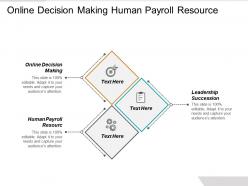 Online decision making human payroll resource leadership succession cpb