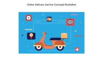 Online Delivery Service Concept Illustration