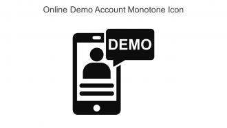 Online Demo Account Monotone Icon In Powerpoint Pptx Png And Editable Eps Format