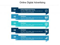 Online digital advertising ppt powerpoint presentation infographic template gridlines cpb