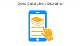 Online Digital Library Colored Icon In Powerpoint Pptx Png And Editable Eps Format