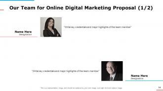 Online Digital Marketing Proposal Powerpoint Presentation Slides