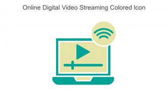 Online Digital Video Streaming Colored Icon In Powerpoint Pptx Png And Editable Eps Format