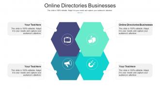 Online directories businesses ppt powerpoint presentation portfolio influencers cpb