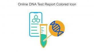 Online DNA Test Report Colored Icon In Powerpoint Pptx Png And Editable Eps Format