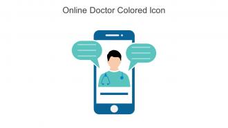 Online Doctor Colored Icon In Powerpoint Pptx Png And Editable Eps Format