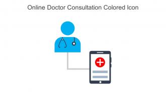 Online Doctor Consultation Colored Icon In Powerpoint Pptx Png And Editable Eps Format