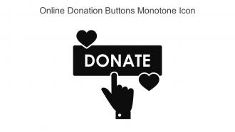 Online Donation Buttons Monotone Icon In Powerpoint Pptx Png And Editable Eps Format