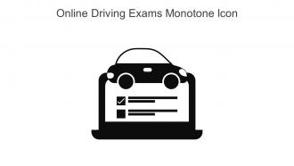 Online Driving Exams Monotone Icon In Powerpoint Pptx Png And Editable Eps Format