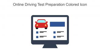 Online Driving Test Preparation Colored Icon In Powerpoint Pptx Png And Editable Eps Format