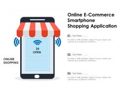 Online e commerce smartphone shopping application