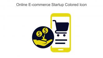 Online E Commerce Startup Colored Icon In Powerpoint Pptx Png And Editable Eps Format