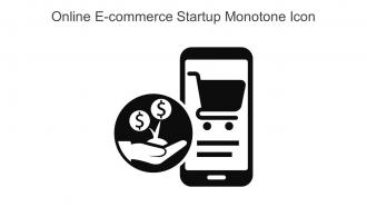 Online E Commerce Startup Monotone Icon In Powerpoint Pptx Png And Editable Eps Format