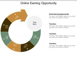 Online earning opportunity ppt powerpoint presentation show background cpb