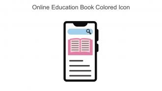 Online Education Book Colored Icon In Powerpoint Pptx Png And Editable Eps Format