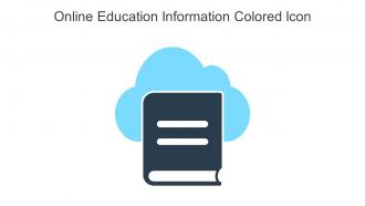 Online Education Information Colored Icon In Powerpoint Pptx Png And Editable Eps Format