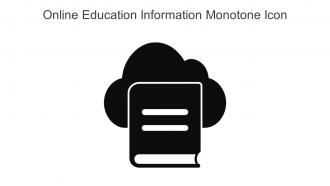 Online Education Information Monotone Icon In Powerpoint Pptx Png And Editable Eps Format