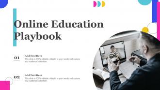 Online Education Playbook Ppt Slides Infographic Template