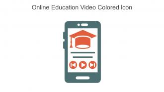 Online Education Video Colored Icon In Powerpoint Pptx Png And Editable Eps Format