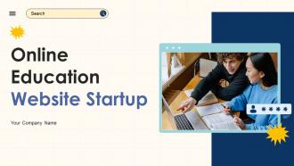 Online Education Website Startup Ppt Template