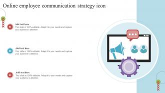 Online Employee Communication Strategy Icon