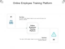 Online employee training platform ppt powerpoint presentation professional smartart cpb
