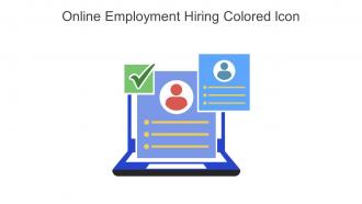 Online Employment Hiring Colored Icon In Powerpoint Pptx Png And Editable Eps Format