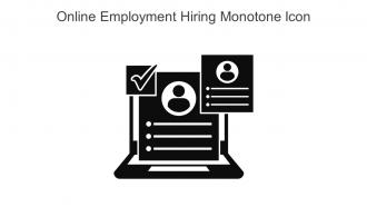 Online Employment Hiring Monotone Icon In Powerpoint Pptx Png And Editable Eps Format
