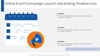 Online Event Campaign Launch Advertising Timeline Icon