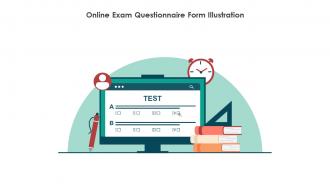 Online Exam Questionnaire Form Illustration