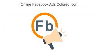 Online Facebook Ads Colored Icon In Powerpoint Pptx Png And Editable Eps Format